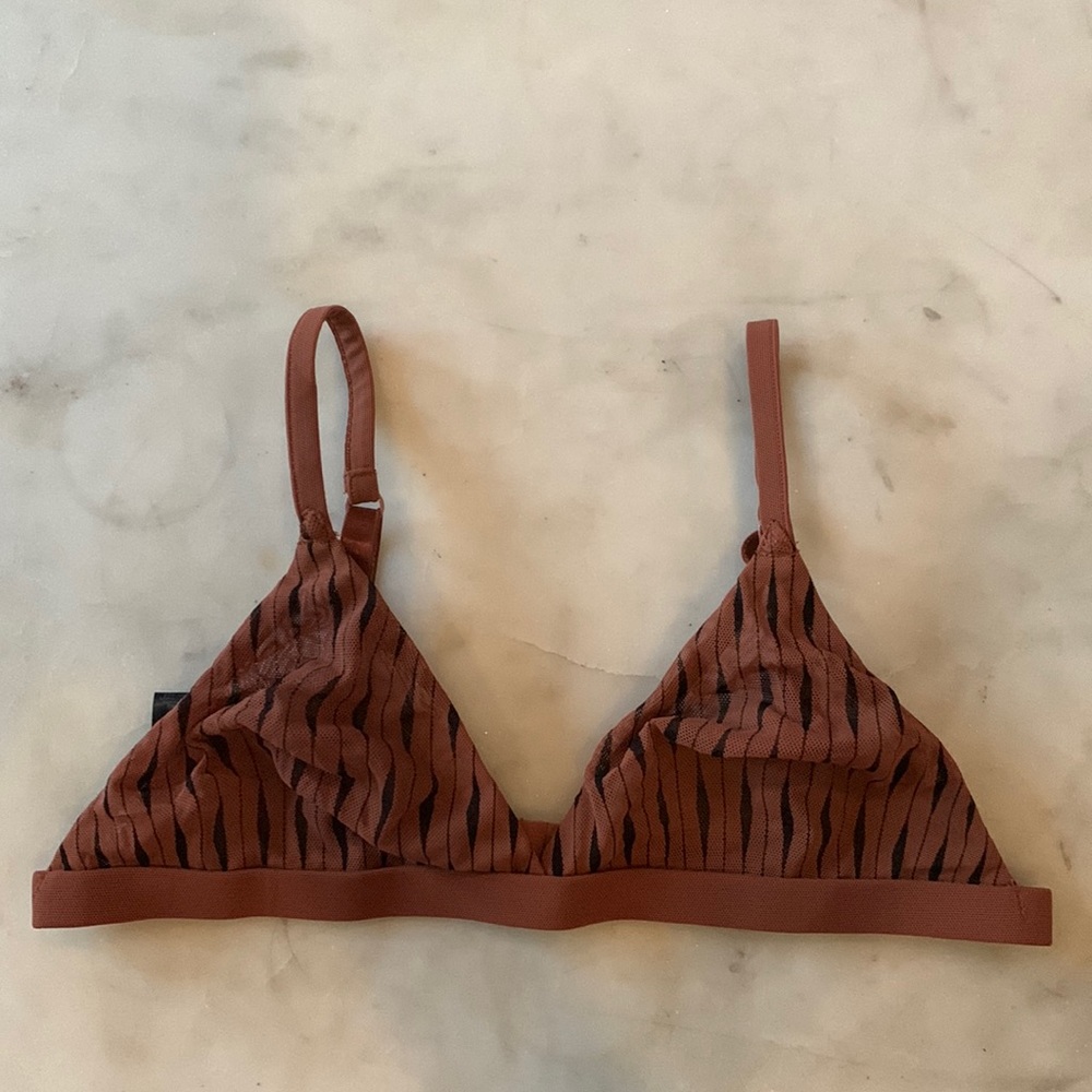 LA PERLA TRIANGLE ANIMAL PRINT BRA